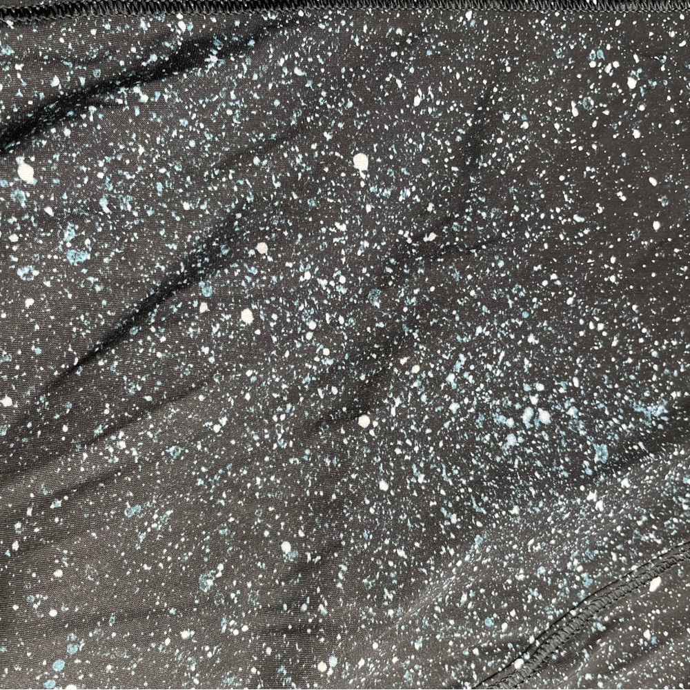 Lululemon Open Back Tank Top Galaxy Print Athletic Yoga Gym Black Size M - Picture 6 of 9